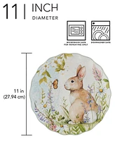 Certified International Easter Meadow Dinner Plates, Set of 4