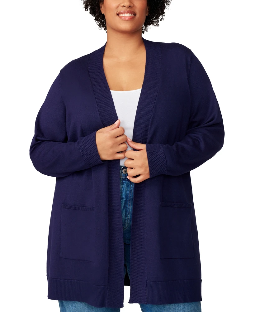 Melissa Paige Plus Open-Front Cardigan Sweater, Exclusively at Macy's