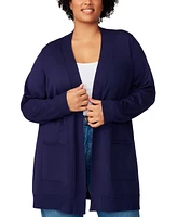 Melissa Paige Plus Open-Front Cardigan Sweater, Exclusively at Macy's