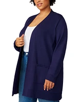 Melissa Paige Plus Open-Front Cardigan Sweater, Exclusively at Macy's