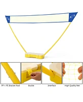 Portable Badminton Set Folding Tennis Badminton Volleyball Net