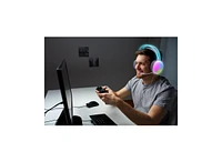 Gabba Goods Rainbow Led Gaming Headset with Adjustable Microphone. For PS5, Ps4, Xbox Series X/S, Switch, Pc, Mobile