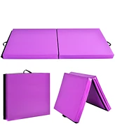 6 x 2 Feet Gymnastic Mat with Carrying Handles for Yoga