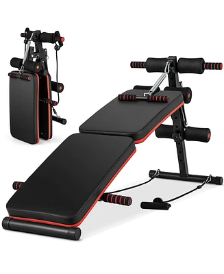 Multifunctional Sit up Bench 4 Position Adjustable Metal Workout Bench