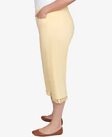 Alfred Dunner Plus Dress Code Comfort Allure Embellished Capri Pants