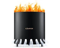 Wood Burning Fire Pit Stove with Black Exterior