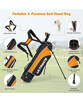 Set of 5 Ultimate 31" Portable Junior Complete Golf Club Set for Kids Age 11+