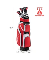 10 Pieces Ladies Complete Golf Club Set with Alloy Driver