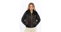 Women's Shearling Bomber Jacket