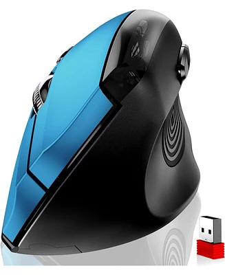 memzuoix Ergonomic Mouse Wireless,2.4G Optical Cordless Mice with 800/1200/1600 Dpi,Vertical Computer Wireless for Laptop, Mac,Pc,Desktop (for R