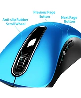 memzuoix 2.4G Portable Wireless Mouse, 1200 Dpi Mobile Optical Cordless Mice with Usb Receiver for Computer, Laptop, Pc, Desktop, MacBook, 5 Buttons