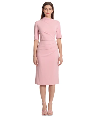 Maggy London Women's Ruched Sheath Dress