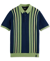 Scotch & Soda Men's Knitted Stripe Polo Shirt