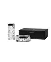 Orrefors Carat Bowl and Vase Bundle