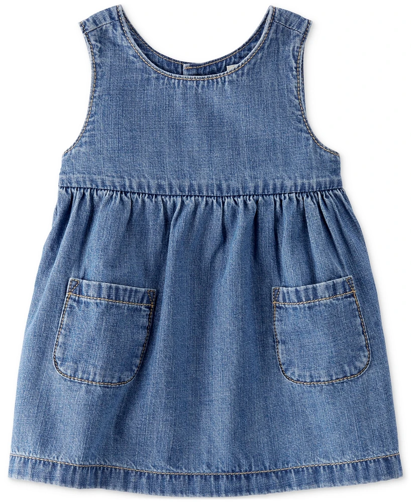 Little Planet by Carter's Baby Girls Organic Cotton Chambray Dress