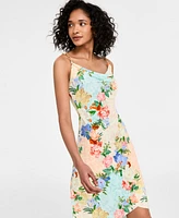 Siena Women's Printed Cowl Neck Sleeveless Sheath Dress