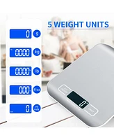 Cowin Digital Kitchen Food Scale Lcd Display Stainless Steel