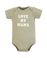 Hudson Baby Boys Cotton Bodysuits, Sage Mamas Boy, Preemie