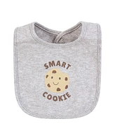 Hudson Baby Cotton Bibs, Milk And Cookies Better Together, One Size