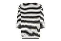 Olsen Stripe and Foil Print Jersey Top