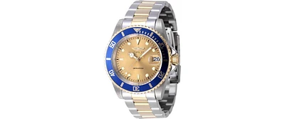 Invicta Men's 47394 Pro Diver Automatic 3 Hand Gold Dial Watch