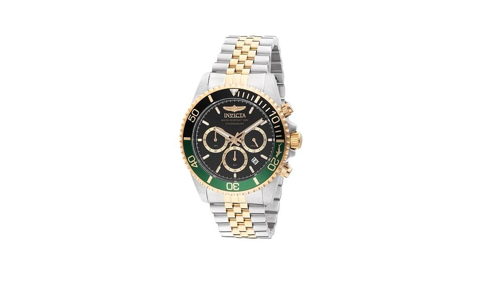 Invicta Men's Pro Diver Quartz Chronograph Black Dial Watch