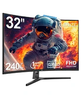 Z-edge 32 inch 1080P Full Hd 1920 x 1080 240 Hz 1 ms Curved Gaming Monitor, FreeSync, Hdmi + DisplayPort, Support Vesa Mount