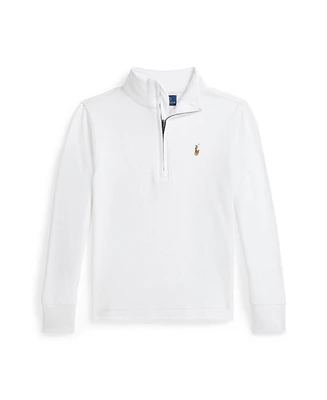 Polo Ralph Lauren Toddler and Little Boys Cotton Interlock Quarter-Zip Pullover Sweatshirt