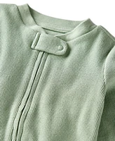 Little Planet by Carter's Baby Neutral Organic Cotton Ribbed Footed Pajamas