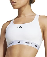 adidas Women's Medium-Impact Logo-Band Sports Bra