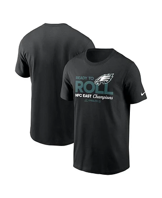 Nike Men's Black Philadelphia Eagles 2024 Nfc East Division Champions Locker Room Trophy Collection T-Shirt