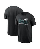 Nike Men's Black Philadelphia Eagles 2024 Nfc East Division Champions Locker Room Trophy Collection T-Shirt