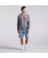 Fanatics Men's Heather Gray Tampa Bay Buccaneers Loop Terry Pullover Sweatshirt