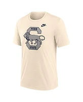 Nike Men's Cream Penn State Nittany Lions Vault Logo Tri-Blend T-Shirt