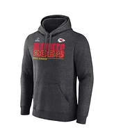 Fanatics Men's Charcoal Kansas City Chiefs 2024 Nfl Playoffs Pullover Hoodie