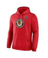 Fanatics Men's Athletic Red Chicago Blackhawks 2025 Winter Classic Primary Logo Pullover Hoodie