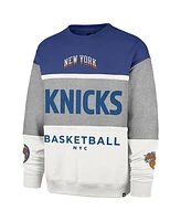 '47 Brand Men's and Women's Gray New York Knicks 2024/25 City Edition On Five Maximalist Pullover Sweatshirt