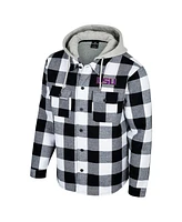 Colosseum Men's Black/White Lsu Tigers Buffalo Plaid Full-Zip Jacket