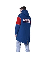 Starter Men's Royal New York Giants Dynasty Polyfill Stadium Full-Zip Jacket