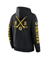 Fanatics Men's Black Boston Bruins Big City Legacy Fleece Pullover Hoodie