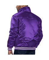 Starter x Levi's Men's Purple Los Angeles Lakers Silver Label Trucker Satin Full-Snap Jacket