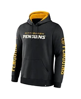 Fanatics Men's Black Pittsburgh Penguins Big City Legacy Fleece Pullover Hoodie