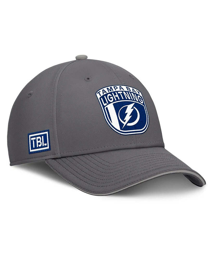 Fanatics Men's Gray Tampa Bay Lightning Home Ice Flex Hat