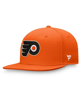 Fanatics Men's Orange Philadelphia Flyers Core Primary Logo Fitted Hat