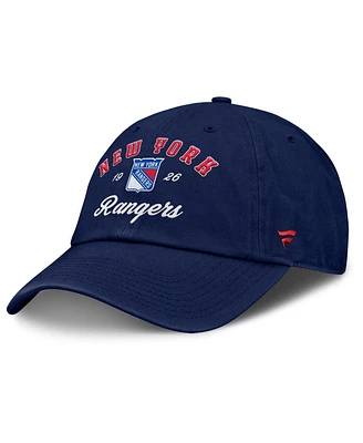 Fanatics Women's Navy New York Rangers Fundamental Dasher Arch Adjustable Hat