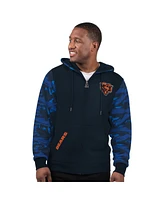 Starter Men's Navy Chicago Bears Thursday Night Gridiron Full-Zip Hoodie