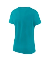 Logo Athletic Women's Aqua Miami Dolphins Lean T-Shirt