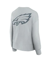 Fanatics Women's Gray Philadelphia Eagles Elements Pullover Sweatshirt