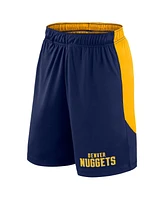 Logo Athletic Men's Navy/Gold Denver Nuggets Launch Performance Shorts