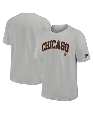 Nike Men's Silver Chicago Bears Rewind Max90 Statement T-Shirt